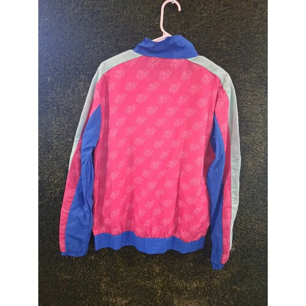Pink Dolphin Mr Positive Colorblock Windbreaker Jacket Pink Blue Men's Size M